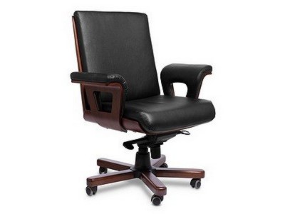 Чёрное кресло руководителя «CADIS B» - вид 1